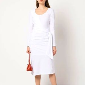 JONATHAN SIMKHAI STANDARD
Willow Jersey Tie-Waist Midi dress. XS. NWOT
